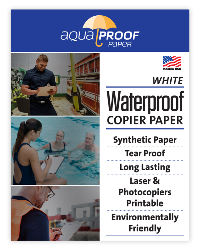 Waterproof Paper – Synthetic Tear-Proof Sheets | Aquaproof Paper